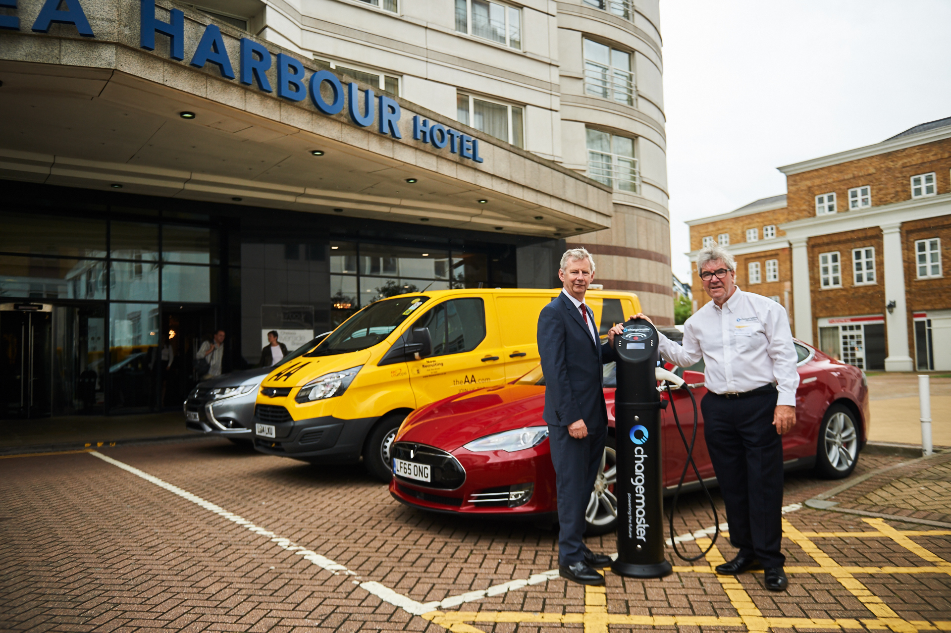 Edmund King President of the AA and David Martell CEO of Chargemaster