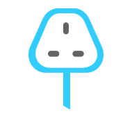 3 pin plug charging icon
