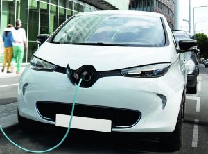 Renault Zoe EV charging