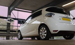 Renault Zoe using wallcharge unit