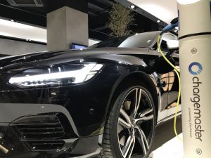 Volvo charging at EV centre