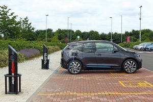 Chargemaster's 10,000th commercial and public charging point at Enderby Park and Ride, Leicester.