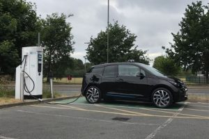 BMW i3 at rapidcharge electric vehicle charging point
