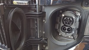 LEVC electric vehicle charging connector