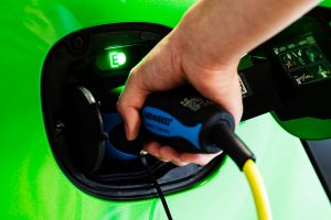 Charging a green car